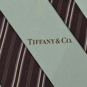 Tiffany & Co Striped Silk Tie